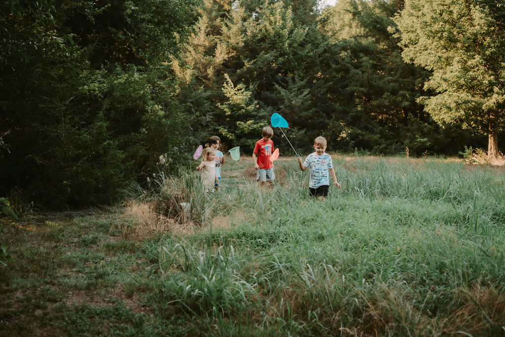 Kids playing on a playground